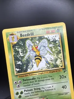 Beedrill 21/130  -Vintage Rare Pokémon Card- Base Set 2 - Image 8