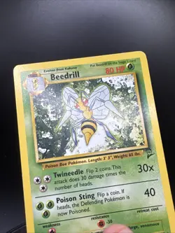 Beedrill 21/130  -Vintage Rare Pokémon Card- Base Set 2 - Image 9