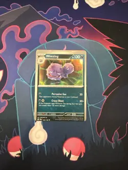 PokÃ©mon TCG Weezing Miscut Error Journey Together Card - Image 1