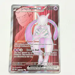 Pokémon TCG Team Rocket's Mewtwo EX 213/182 Destined Rivals Full Art Card 2025 - Image 1