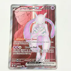 Pokémon TCG Team Rocket's Mewtwo EX 213/182 Destined Rivals Full Art Card 2025 - Image 11