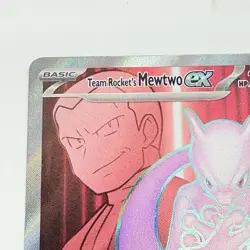 Pokémon TCG Team Rocket's Mewtwo EX 213/182 Destined Rivals Full Art Card 2025 - Image 5