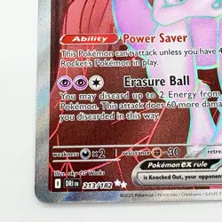 Pokémon TCG Team Rocket's Mewtwo EX 213/182 Destined Rivals Full Art Card 2025 - Image 6