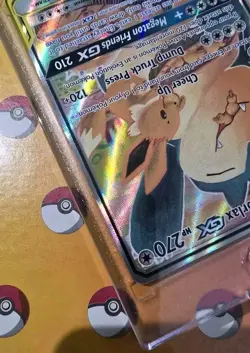 Pokemon Tag Team Promo Card EEVEE and SNORLAX GX SM169 Black Star with Case!! ðŸ”¥ - Image 6