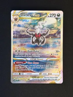 Darkrai VSTAR Crown Zenith: Galarian Gallery Ultra Rare Holo Card GG50/GG70 NM - Image 1