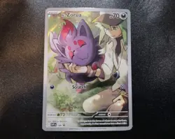N's Zorua SVP 189 Full Art Black Star Promo PokÃ©mon Card LP - Image 1