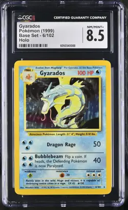 CGC 8.5 Gyarados 1999 Base Set 6/102 Holo Pokemon Card psa - Image 3