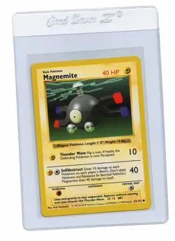 Pokemon Card: Magnemite 53/102 Shadowless Base Set PACK FRESH! NM/M - Image 3