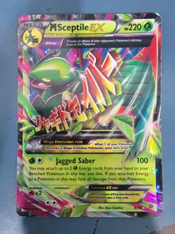 M Sceptile EX Holo Pokemon Card Ancient Origins 8/98 Heavily Played - Image 1