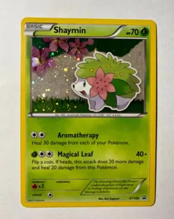 Shaymin XY188 HOLO RARE Black Star Promo Pokemon Card TCG NM / MINT 2017 - Image 1