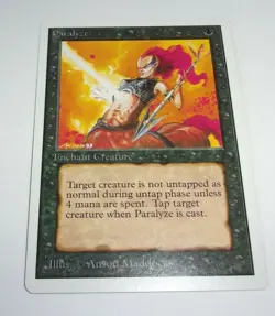 Paralyze Unlimited X1 Magic the Gathering card MTG lot - Image 3