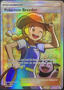 Pokemon Breeder (Full Art) 73/73 Shining Legends Holo - Pokémon Card - Image 1