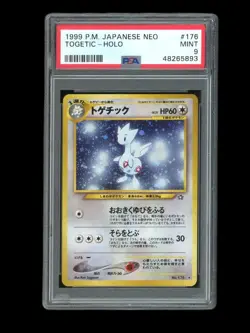 Pokemon PSA 9 MINT 1999 Togetic Neo Genesis Japanese Holo Original Card - Image 1