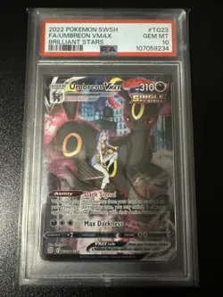 Pokemon Brilliant Stars Umbreon VMAX TG23 PSA 10 - Image 1