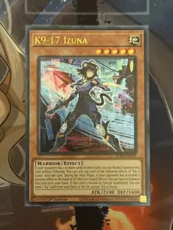 Yugioh! K9-17 Izuna Ultra Rare Near Mint 1st Edition JUSH-EN031 - Image 1
