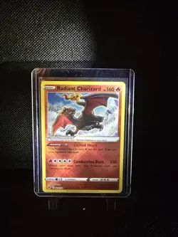 Radiant Charizard PokÃ©mon Card Excited Heart Ability - Image 1
