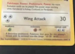 PokÃ©mon Card TCG Aerodactyl Fossil 1/62 Holo Unlimited Holo Rare MP * - Image 5