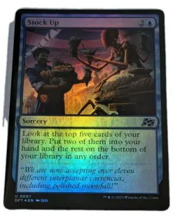 Stock Up Foil Aetherdrift Mtg Magic: the Gathering Sorcery - Image 1