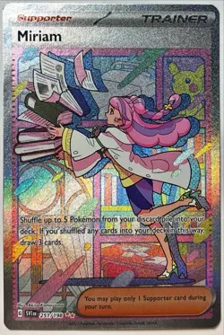 Pokemon TCG Special Illustration Rare Miriam 251/198 (Scarlet And Violet Base) - Image 1