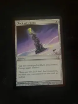 Clock of Omens Magic The Gathering Mtg Fifth Dawn Artifact Card NEAR MINT - Image 1