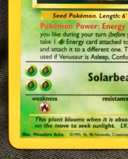 PokÃ©mon 1999 TCG Venusaur Base Set Rare Holo Card 15/102 NM!  - Image 4