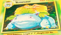 PokÃ©mon 1999 TCG Venusaur Base Set Rare Holo Card 15/102 NM!  - Image 7