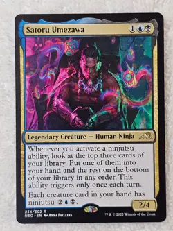 MTG Satoru Umezawa #234 Kamigawa Neon Dynasty Magic Gathering Card Rare NM - Image 2
