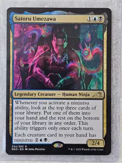 MTG Satoru Umezawa #234 Kamigawa Neon Dynasty Magic Gathering Card Rare NM - Image 6