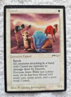 MTG Camel Arabian Nights 1993 Magic The Gathering Card C5 Light Play - Image 1