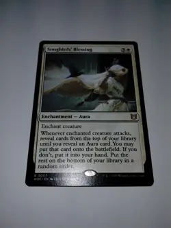 MtG Songbirds' Blessing 0007 Commander: Wilds of Eldraine WOC Rare NM - Image 1