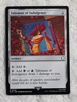 MTG Talisman of Indulgence #248 Universes Beyond: Fallout Magic Card U NM - Image 1