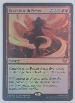 Crackle with Power (Foil) - NM/M - Strixhaven: School of Mages - STX 095 - MTG - Image 1