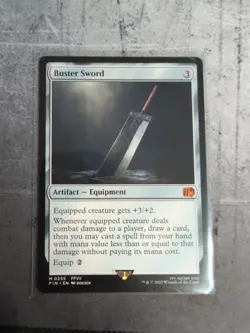 Buster Sword Final Fantasy Regular Card #255 Fin MTG Magic the Gathering - Image 1