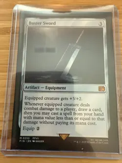 Buster Sword Final Fantasy Regular Card #255 Fin MTG Magic the Gathering - Image 1