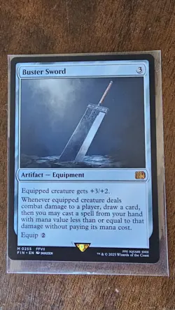 Buster Sword Final Fantasy Regular Card #255 Fin MTG Magic the Gathering - Image 1