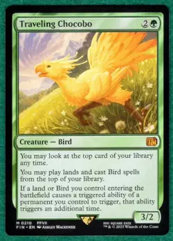 Traveling Chocobo - Universes Beyond: Final Fantasy FIN #0210 - Regular MTG Card - Image 1
