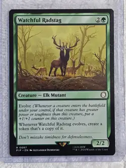 MTG Watchful Radstag #87 Universes Beyond: Fallout Magic Card Rare NM - Image 5
