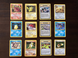 12 vintage Pokemon Cards Team Rocket and Gym Challenge/Heroes sets - Com/Uncom - Image 1