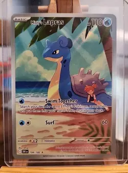 MISTY'S LAPRAS 2025 POKEMON DESTINED RIVALS ILLUSTRATION RARE A 194 Q1048 - Image 1