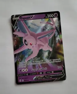 Pokemon Espeon V 064/203 Holo Evolving Skies Ultra Rare Full Art TCG 2021 Card - Image 1