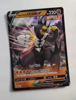 Pokemon Single Strike Urshifu V SWSH106 Holo Black Star Promo Card 2021 ENG TCG - Image 1