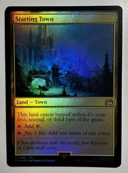 2025 Magic MTG Final Fantasy Starting Town FOIL Rare FIN Card #0289 - Image 1