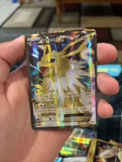 PokÃ©mon TCG XY Generations Jolteon EX Full Art 28a/83 Ultra Rare Holo Card - Image 1