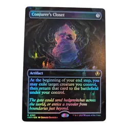 Conjurer's Closet #0321 Foil Borderless Rare Artifact MTG 2025: Innistrad Remast - Image 1