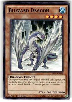 Yugioh Blizzard Dragon BP03-EN031 Rare 1st Edition NM Rare - Image 1