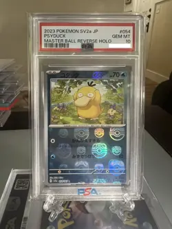 Psyduck Master Ball Reverse holo 054/165 sv2a 151 Japanese Pokemon Card PSA 10 - Image 1