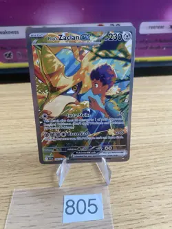 Pokemon Hops Zacian EX Journey Together Full Art Card - 186/159 - Image 1