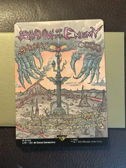 MTG Shadow of the Enemy (Borderless Poster 735) Lord of the Rings near mint - Image 1