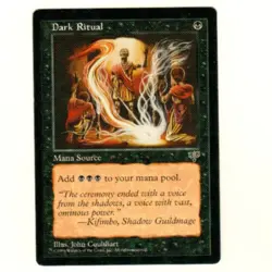 Dark Ritual Mirage Magic The Gathering Trading Card - Image 1