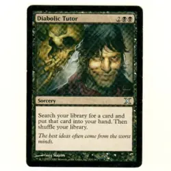 Diabolic Tutor Played 10th Edition MTG Trading Card - Image 3